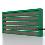 Планкен для забора Printec под дерево 120 mm RAL 6002 – покрытие полиэстер, толщина 0,45 мм в Армавире | фото 1