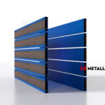 Планкен для забора Printec под дерево 120 mm RAL 5005 – покрытие полиэстер, толщина 0,45 мм в Армавире | фото 4