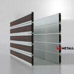Планкен для забора Printec под дерево 120 mm RAL 7035 – покрытие порошковое, толщина 0,45 мм в Армавире | фото 4