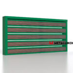 Планкен для забора Printec под дерево 120 mm RAL 6002 – покрытие полиэстер, толщина 0,45 мм в Армавире | фото 3