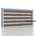 Планкен для забора Printec под дерево 120 mm RAL 7004 – покрытие полиэстер, толщина 0,45 мм в Армавире | фото 3